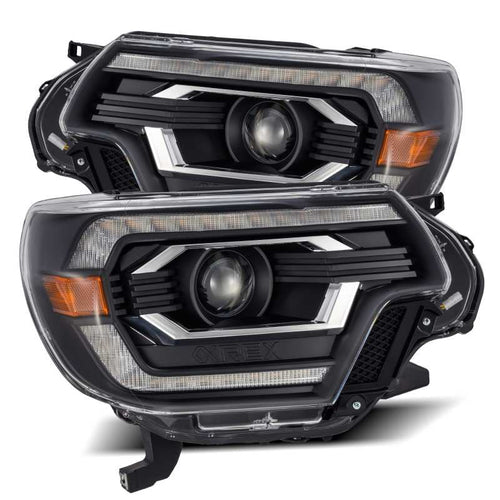 AlphaRex 12-15 Toyota Tacoma PRO-Series Halogen Projector Headlights Black OffRoadUSA.com
