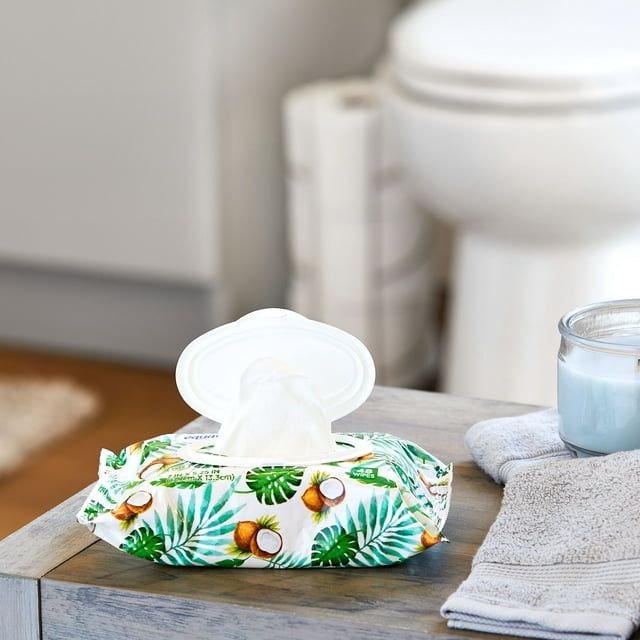 Equate Coconut Scented Flushable Wipe, 2 Flip-Top Packs (96 Total Wipes) EasyOptionXY LLC