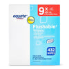 Equate Fresh Scent Flushable Wipes, 9 Resealable Packs of 48 Wipes (432 Total Wipes) EasyOptionXY LLC