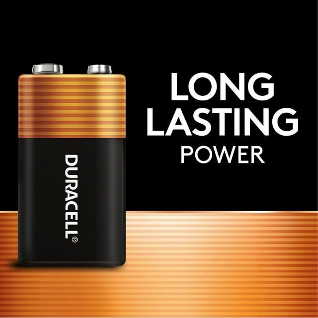 Duracell Coppertop 9V Battery, Long Lasting 9V Batteries, 2 Pack EasyOptionXY LLC