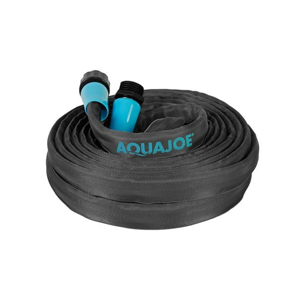 Aqua Joe AJFJH25B Ultra Flexible Kink Free Fiber Jacket Garden Hose, 25-ft, 300 PSI Burst Rated EasyOptionXY LLC