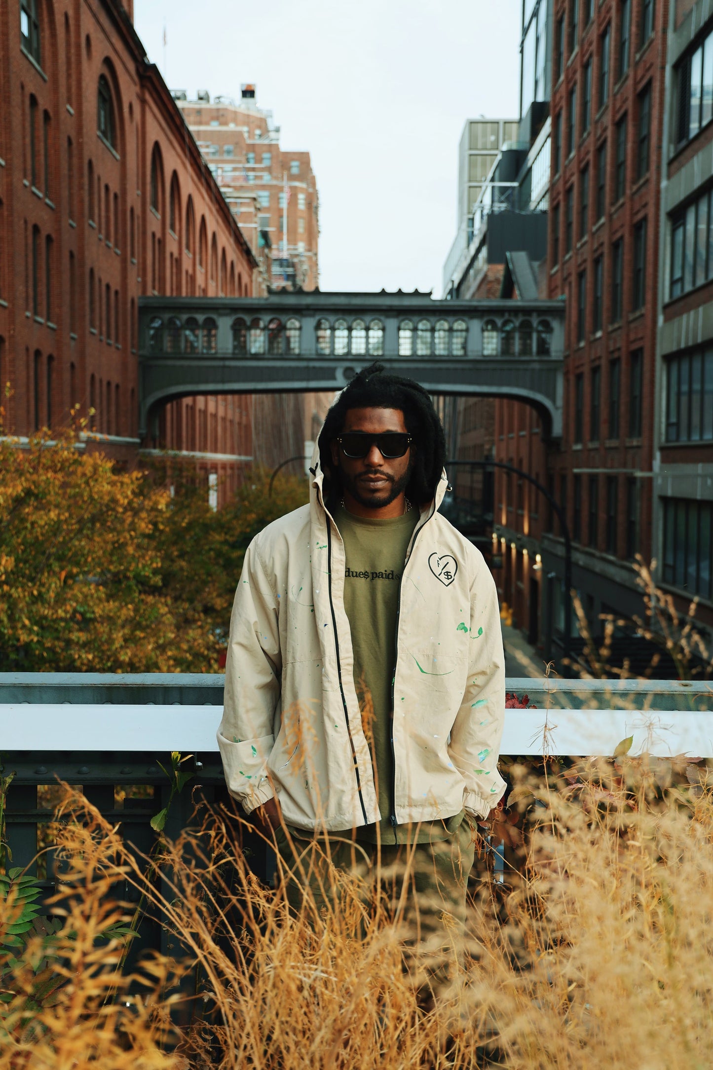 Fly Supply Co Fly Supply Co Dues Paid (Military Green - Oversize Shirt)