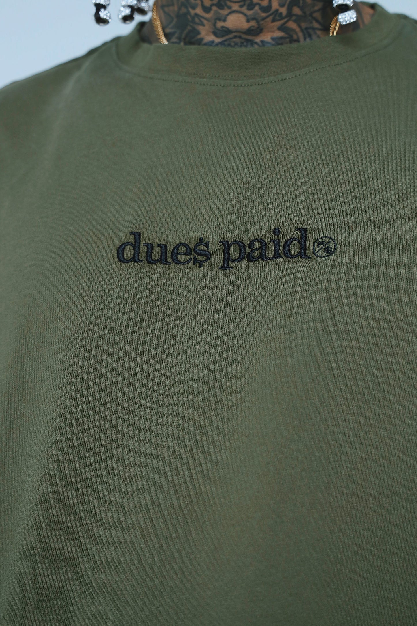 Fly Supply Co Fly Supply Co Dues Paid (Military Green - Oversize Shirt)