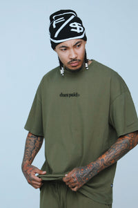 Fly Supply Co Fly Supply Co Dues Paid (Military Green - Oversize Shirt)