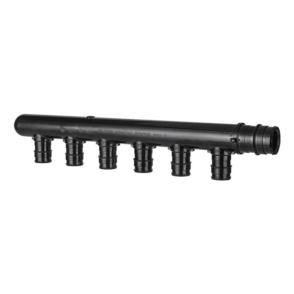 PEX A Expansion 3/4" x 1/2" Closed Manifold (6 port)