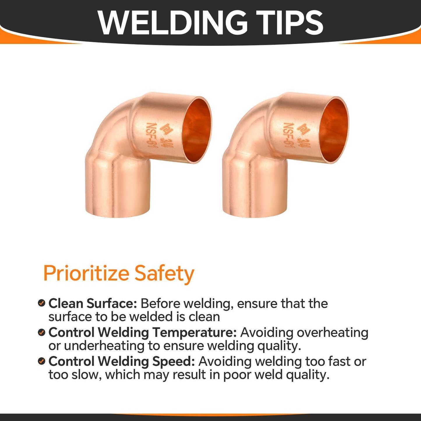 30 Pcs 3/4" 90º Short Radius Copper Elbow at Wholesale Price