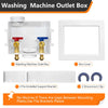 1/2" Push Fit Inlet, Washing Machine Outlet Box Plumbingsell
