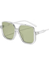 Oversized Square Frame Fashion Sunglasses HTO Apparel