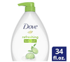 Dove Refreshing Liquid Body Wash with Pump Cucumber & Green Tea Cleanser; 34 oz EasyOptionXY LLC