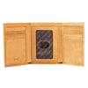 Eagle Tri-Fold in Saddle Tan - Isaiah 40:31 Leather Wallet EasyOptionXY LLC