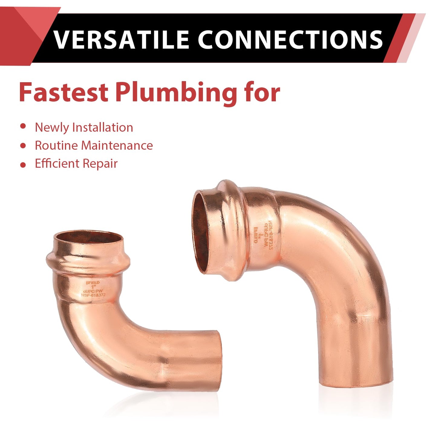 1" Press Copper Street Elbow (Lead Free)