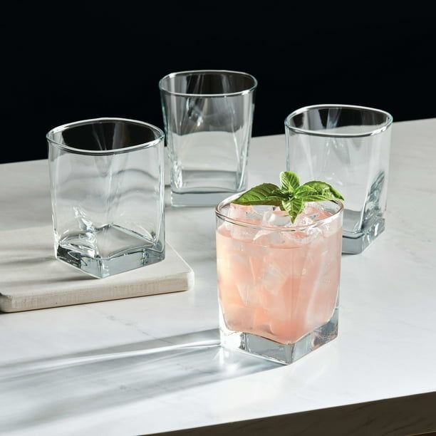 Better Homes & Gardens Hollis Drinking Glasses, 12.17 oz, Set of 4 EasyOptionXY LLC