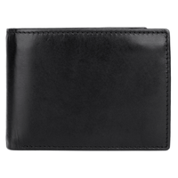 Dopp Men's Regatta Convertible Billfold w/Zip Bill Compartment Leather, Black EasyOptionXY LLC