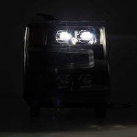 AlphaRex 16-18 Chevrolet Silverado 1500 NOVA-Series LED Projector Headlights Black OffRoadUSA.com