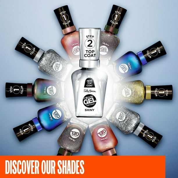 Sally Hansen Miracle Gel Nail Polish Lacquer, Shiny Top Coat, 0.5 fl oz, 1 Pack EasyOptionXY LLC