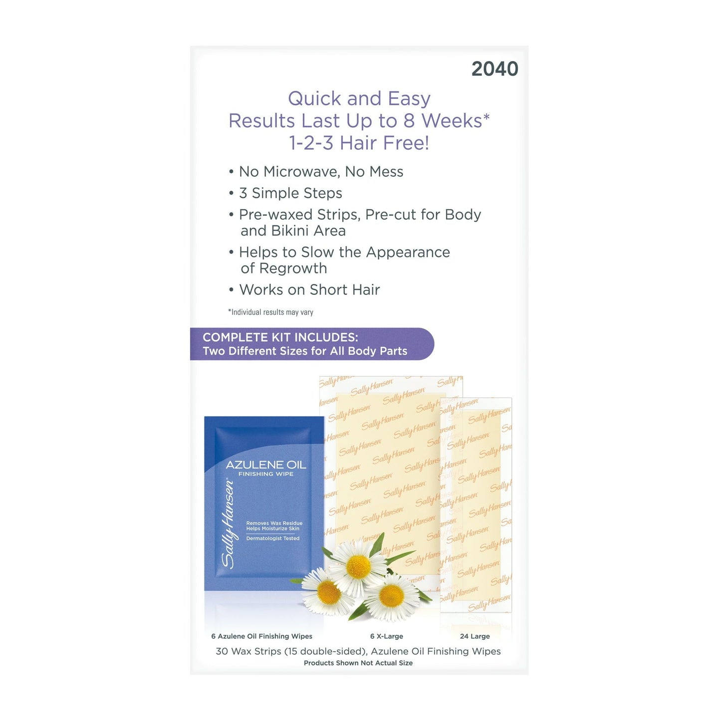 Sally Hansen Hair Removal Wax Strips, 30 Ct EasyOptionXY LLC