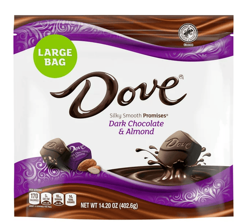 Dove Promises Dark Chocolate Almond Candy - 14.2 oz Bag EasyOptionXY LLC