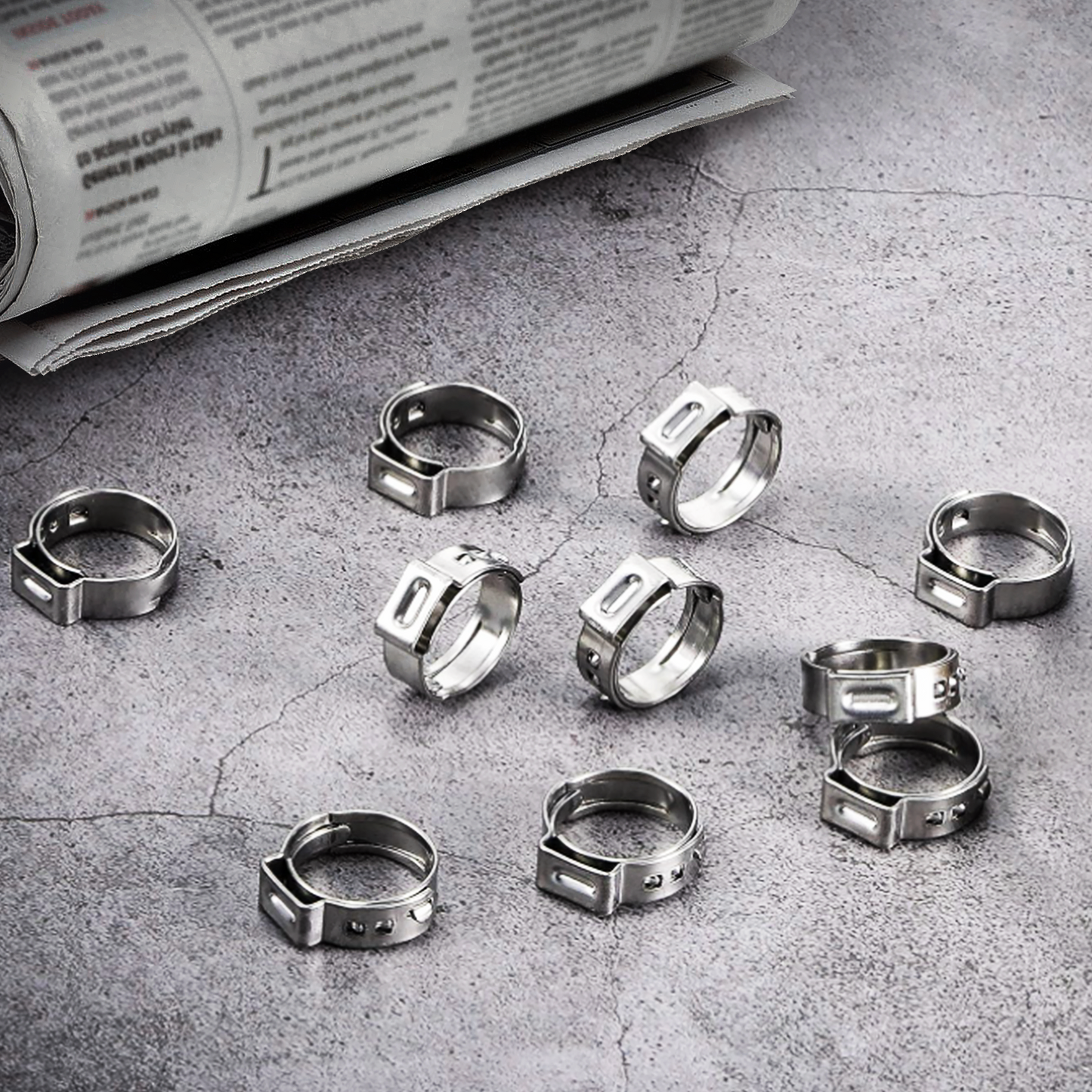 PEX Clamp Rings 3/8" (100) In Bottle