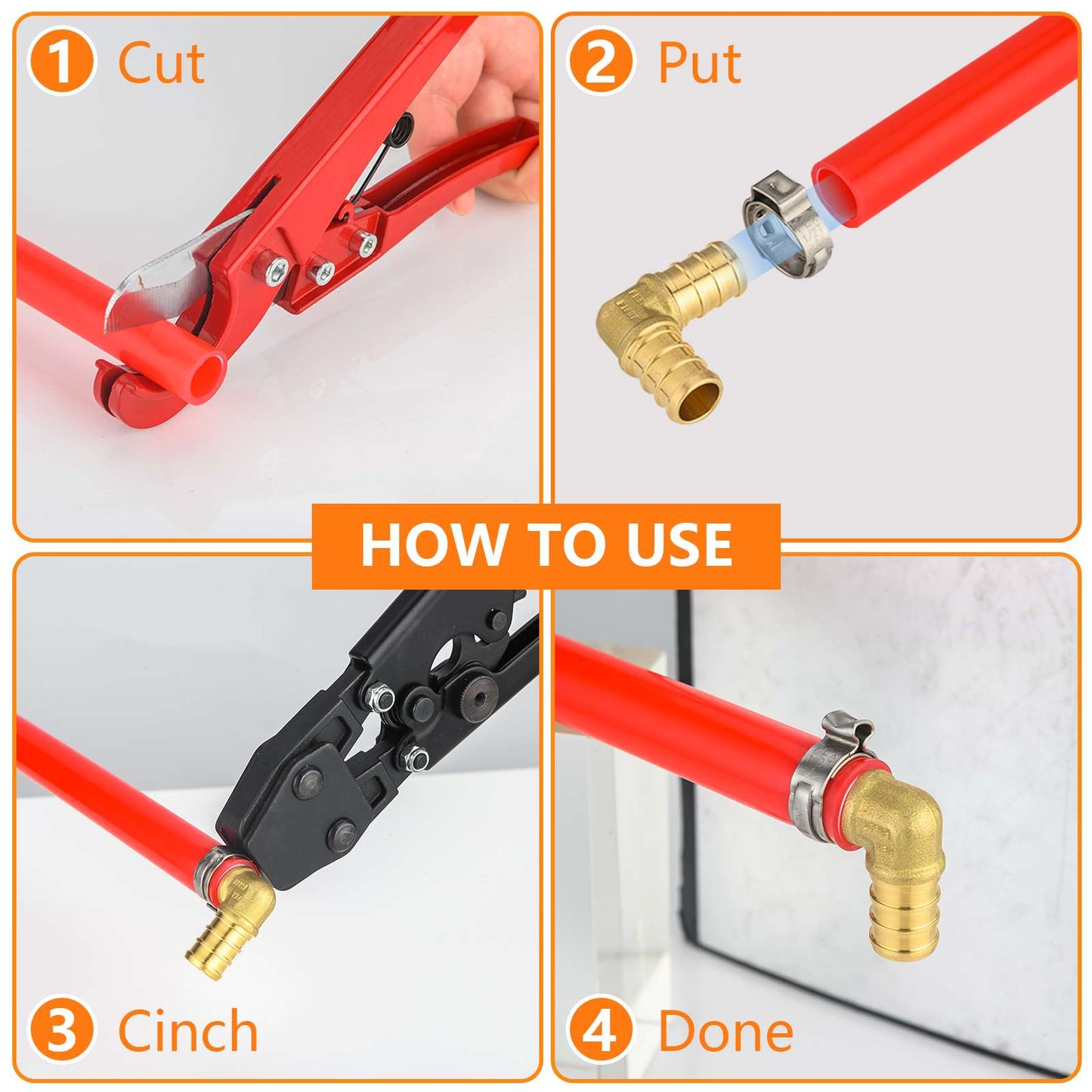 PEX-B Crimp 3/4" PEX x 3/4" Female Copper Sweat Sweat Coupling (Lead Free)