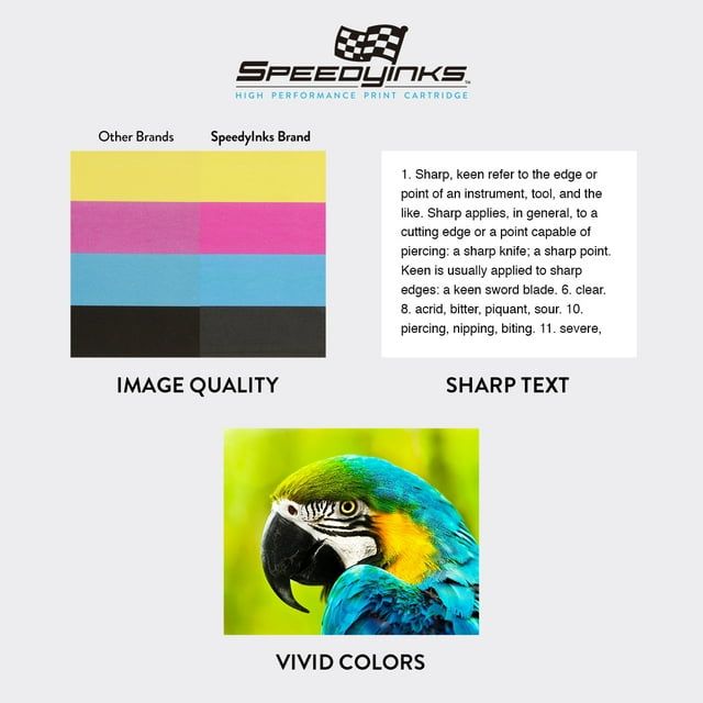 Speedy Inks - 2PK Remanufactured replacement for HP 901 CC656AN Color Ink Cartridge for use in HP G510a, G510g, G510n, J4524, J4540, J4550, J4580, J4624, J4660, J4680, J4680c, 4500