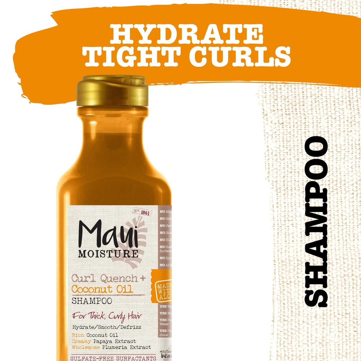Maui Moisture Curl Quench + Coconut Oil Curl-Defining Anti-Frizz Daily Shampoo, 13 Fl Oz EasyOptionXY LLC