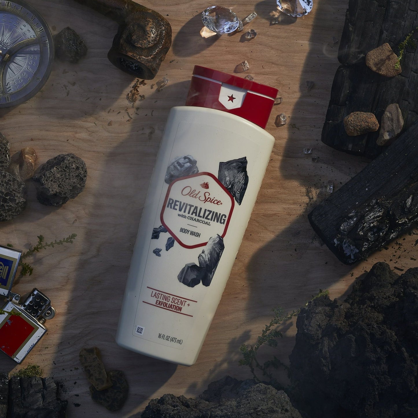 Old Spice Men's Body Wash Revitalizing with Charcoal, All Skin Types, 30 fl oz EasyOptionXY LLC