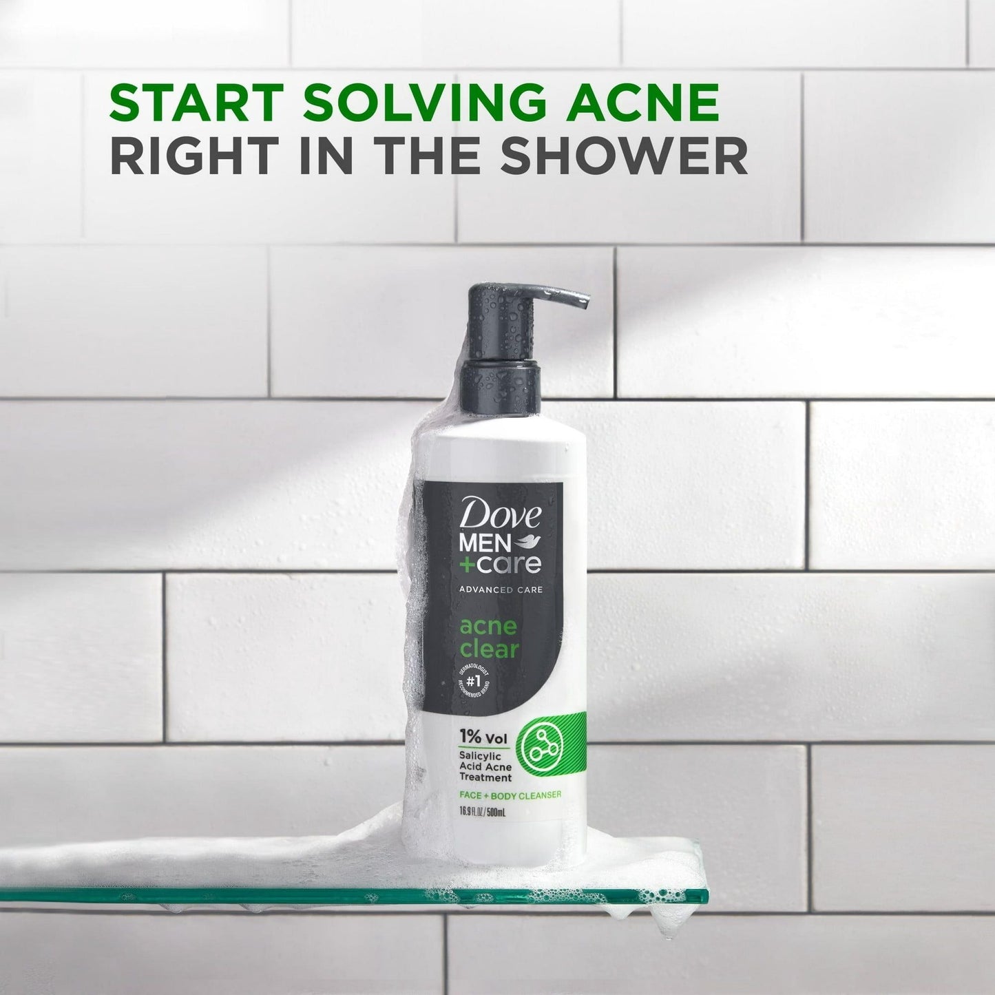 Dove Men+Care Advanced Care Acne Clear Cleanser, 16.9 oz EasyOptionXY LLC