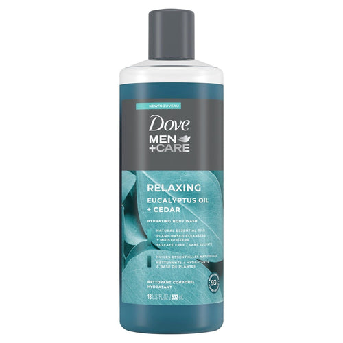 Dove Men+Care Relaxing Hydrating Body Wash, Eucalyptus Cedar, 18 fl oz EasyOptionXY LLC