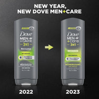 Dove Men+Care Recharge Hydrating 3-in-1 Menthol Body Wash, 18 fl oz EasyOptionXY LLC