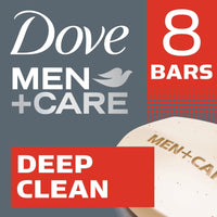 Dove Men+Care Body + Face Bar Purifying Grains, Deep Clean, 3.75 oz (8 Bars) EasyOptionXY LLC