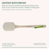 EcoTools Loofah Bath Brush, Shower Brush with Ergonomic Handle, White, 1 Count EasyOptionXY LLC