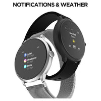 Itouch Sport 3 Smart Watch & Fitness Tracker, Women & Men, (43mm), Silver Mesh Band EasyOptionXY LLC