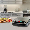 OVENTE Electric Sandwich Maker, Non-Stick Plates, Indicator Lights, Cool Touch Handle, Cooking Breakfast, Grilled Cheese, Tuna Melts and Snacks, New-Black GPS401B EasyOptionXY LLC