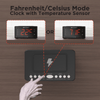 Emerson SmartSet Wireless Charging Alarm Clock Radio, 1.4' Red LED Display and Temperature Sensor, CKSW0555 EasyOptionXY LLC