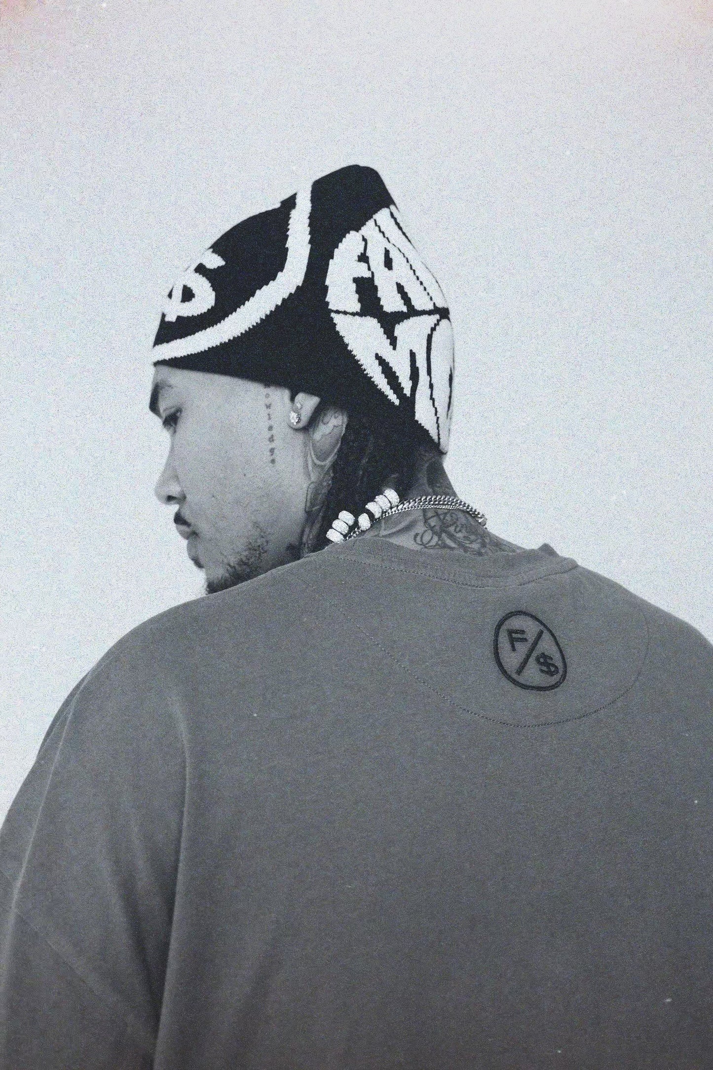Fly Supply Co Fly Supply Co FS Family Over Money Y2K Knit Beanie (Black)