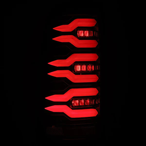 AlphaRex 99-06 Chevrolet Silverado Sierra LUXX-Series LED Tail Lights Alpha-Black
