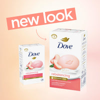 Dove Beauty Bar Soap for Women Rebalancing White Peach & Rice Milk All Skin, 3.75 oz 4 Bars EasyOptionXY LLC