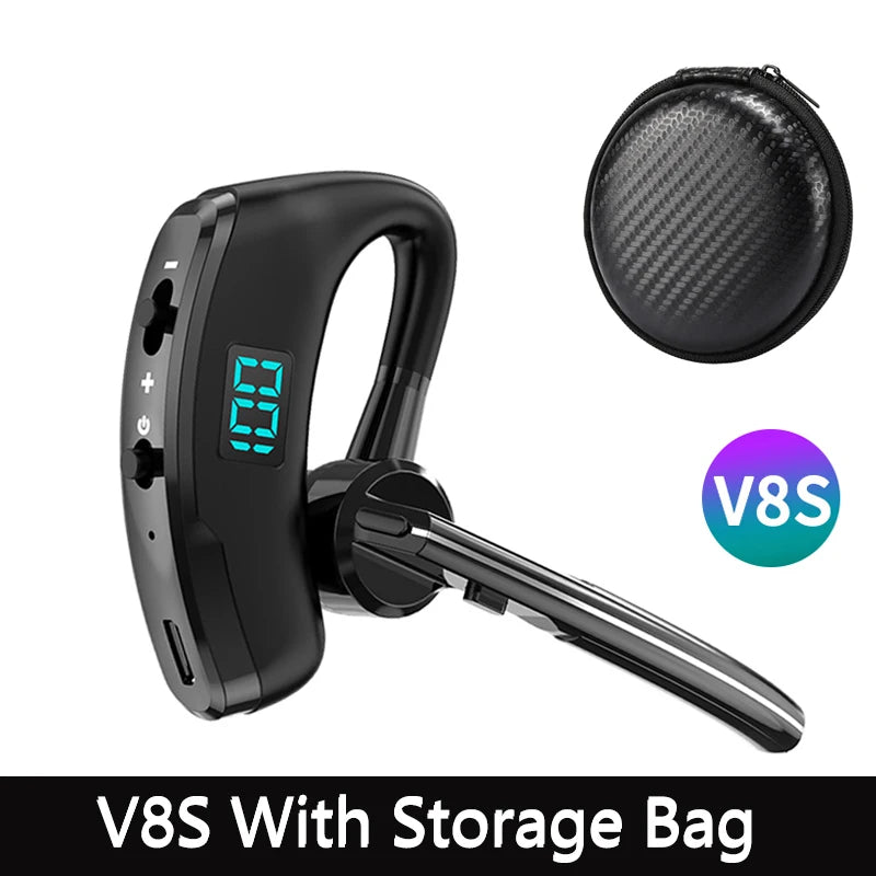 Гарячий продаж V8S/V9S Навушники Bluetooth 5.0 Бізнес Handsfree Бездротові навушники Стерео Водонепроникні спортивні навушники Haedset з мікрофоном