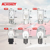 Alkorey 10 Pcs T10 W5W 194 158 12V 5W Warm White Auto Halogen Lamp Marker Wedge License PlateLight Bulb Instrument Light