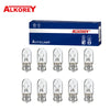 Alkorey 10 Pcs T10 W5W 194 158 12V 5W Warm White Auto Halogen Lamp Marker Wedge License PlateLight Bulb Instrument Light