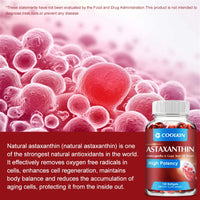 Astaxanthin 24mg - with Ashwagandha, Grape Seed Oil Extract - Supports Eye and Skin Health, Antioxidant - 120 Capsules