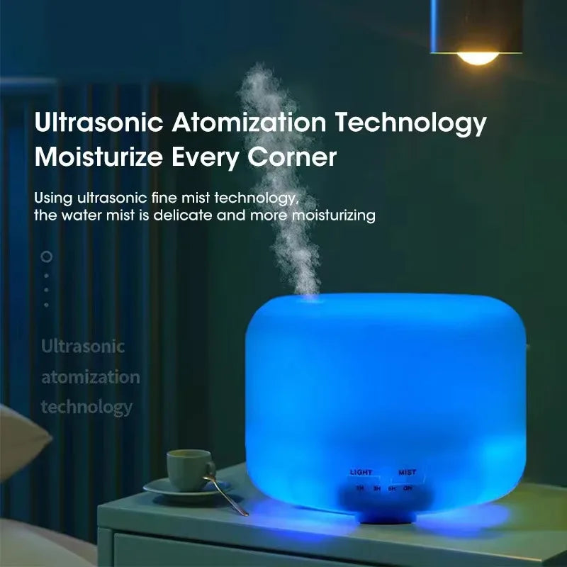 500ml Essential Oil Diffuser Cool Mist maker Air Humidifier for Home bedroom Ultrasonic Aromatherapy Electronics Compact Design
