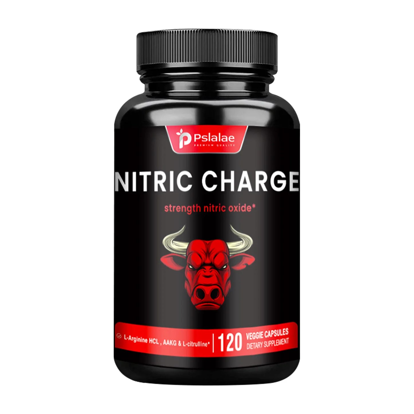 Nitric Charge - Enhances Energy, Blood Circulation and Endurance, Increases Explosive Power - 120 Capsules
