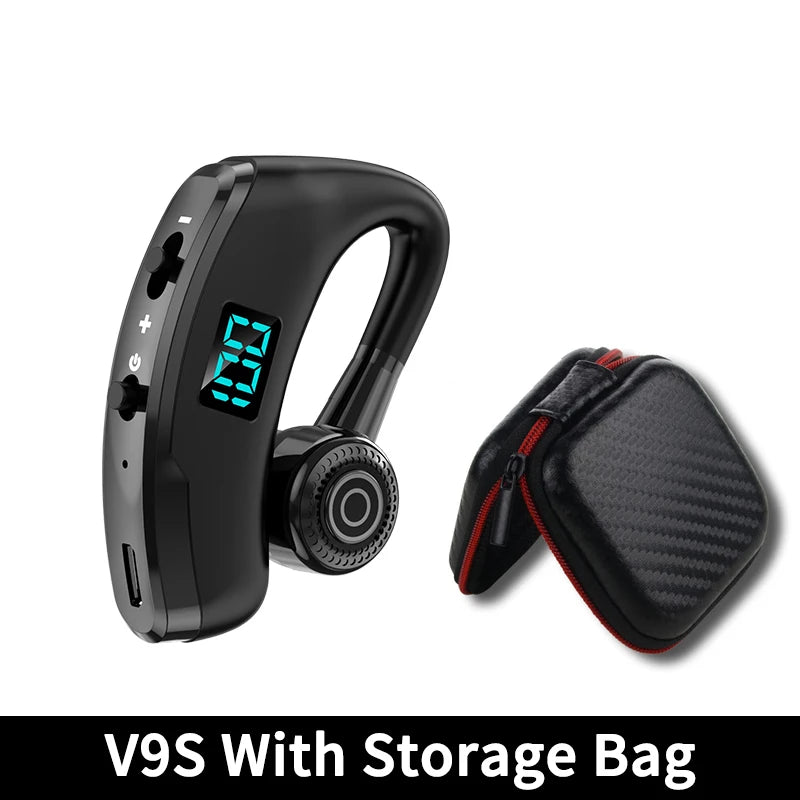 Гарячий продаж V8S/V9S Навушники Bluetooth 5.0 Бізнес Handsfree Бездротові навушники Стерео Водонепроникні спортивні навушники Haedset з мікрофоном