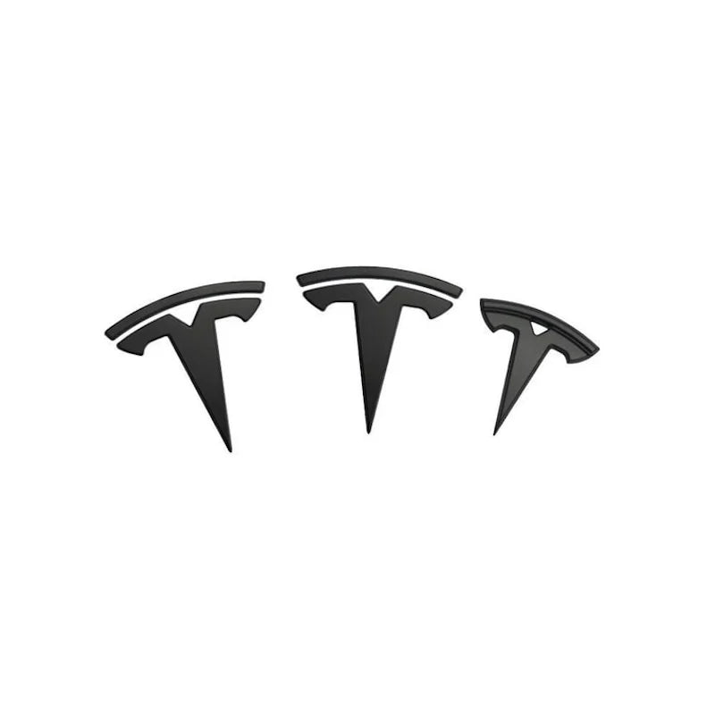 Tesla Model 3 Logo Sticker Badge Decals 3 pieces