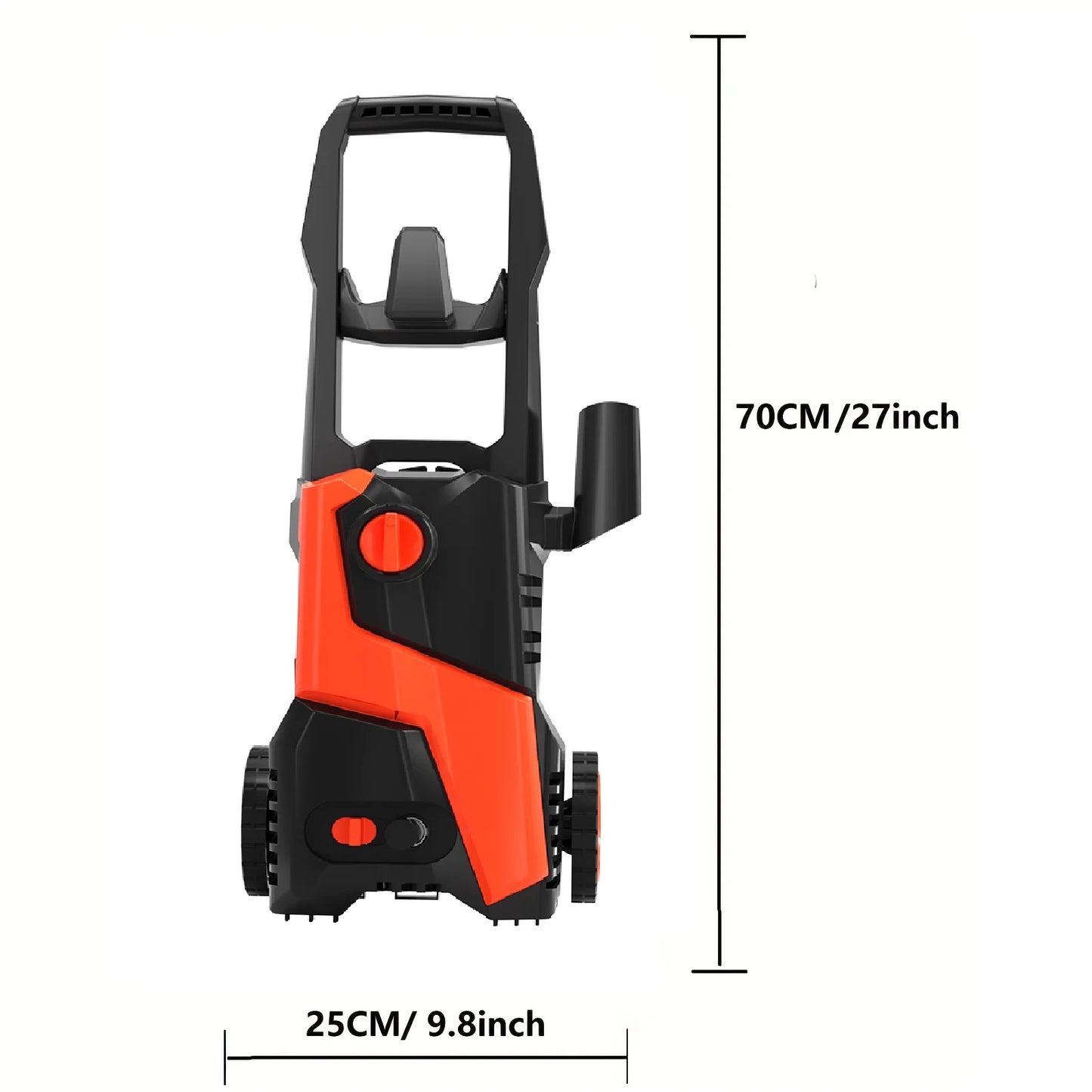 Pressure Washer 4800PSI 2.9 GPM Electric Pressure Washer with 4 Quick Connect Nozzles, Ideal for Car, Driveway, Patio Orange