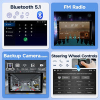 Wireless 9 Inch Car Stereo for Toyota Sienna 2004-2010 CarPlay Android Auto IPS Touchscreen Car Radio with Reverse Camera GPS FM