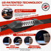 TorkStrap M500 | 14'x1'' Spring Loaded Tie Down Straps - Adapts to Load Shifts - 1500lbs Max Load - Just Pull Alternative to Ratchet Straps with Hooks - For Securing Motorcycles, Kayaks, ATVs TorkStrap