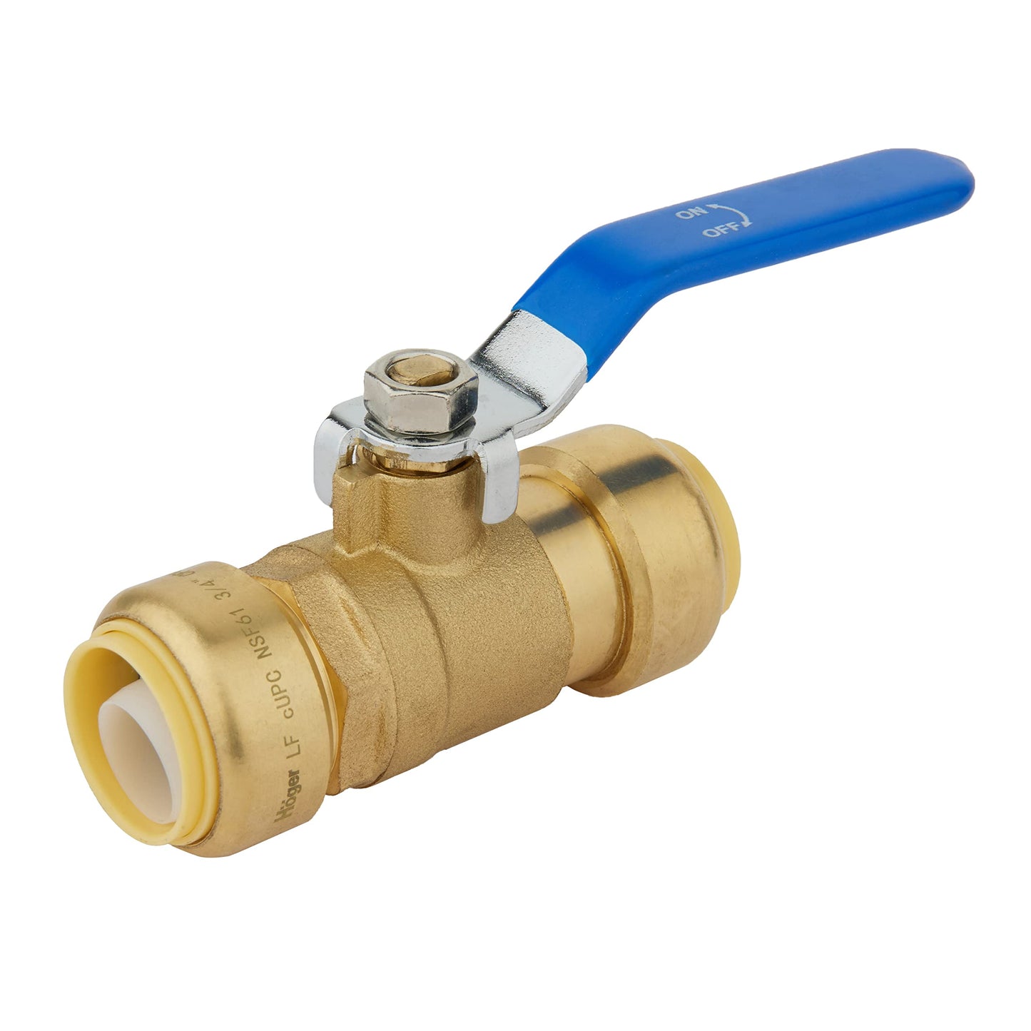 1" Push Fit Ball Valve, Blue (Lead Free)