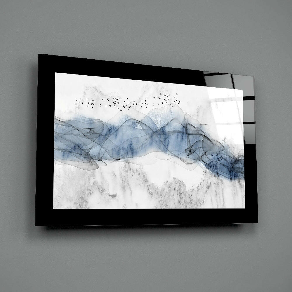 Insigneart USA Insigneart USA Blue Nebula Glass Wall Art